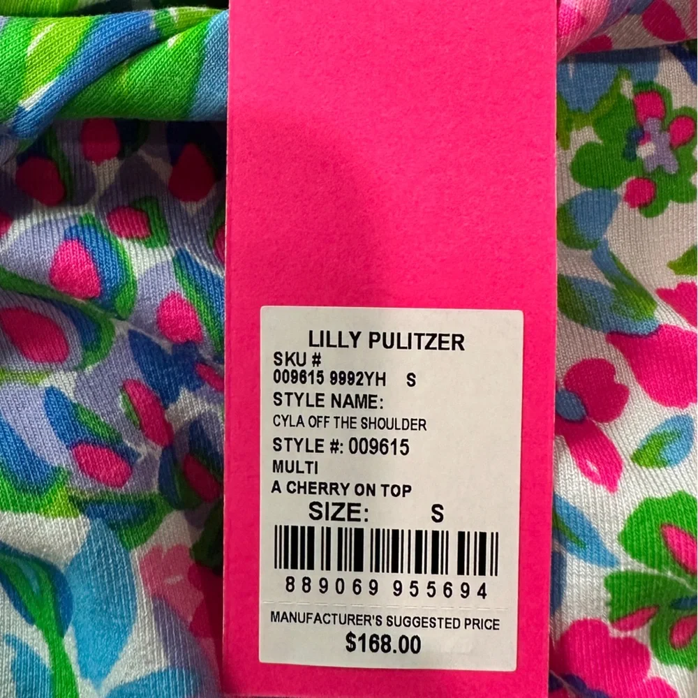 Lilly Pulitzer Cyla Off the Shoulder Romper Skort Dress Size Small NWT! - Picture 6 of 9